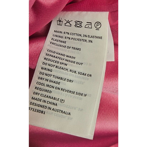 Bardot Women The Amie Mini Dress Small Candy Pink Ruched Short Puff Sleeve Party - Picture 10 of 14